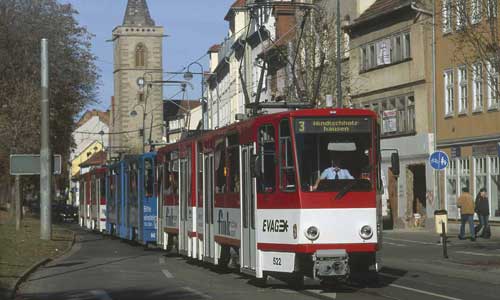 Erfurt straßenbahn in Essen